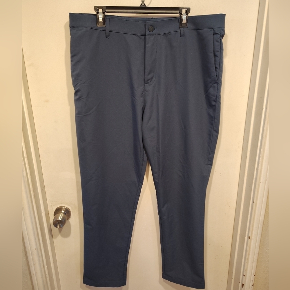 Banana Republic Men's Navy Blue Chino Performance Trouser Pants 38 X 32 Office